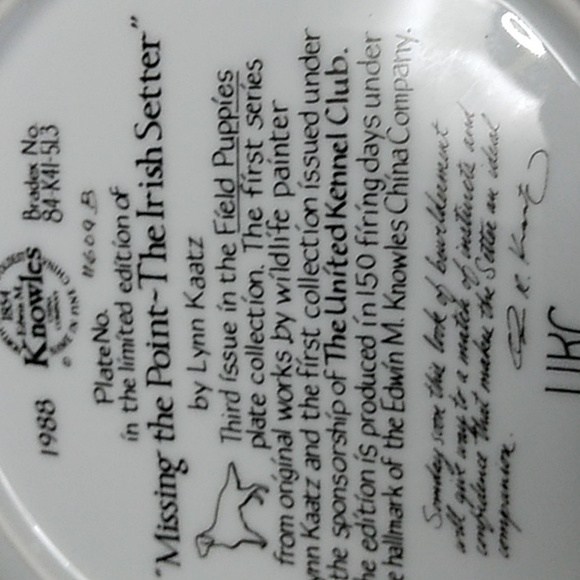 Knowles plate collection, set of 2 - Picture 5 of 9